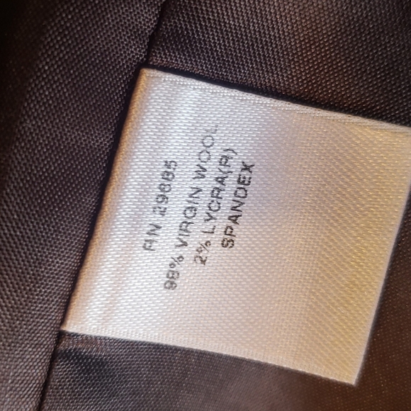 PENDLETON Brown Wool Blazer Jacket sz 6 Petite Women's Business Suit Separate - Picture 5 of 6